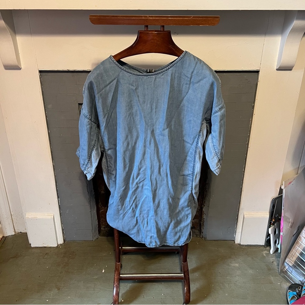 Denim short dress